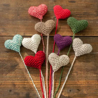 Ornements de ballons d'amour, accessoires en laine crochetés à la main, accessoires de studio photo, accessoires photo pour bébé, cœurs d'amour