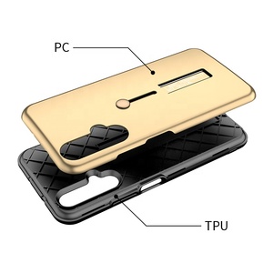 Saiboro 2 en 1 de la cubierta escondido pata de cabra a prueba de golpes a prueba de caja del teléfono para Huawei Nova 5T - Product Image 4