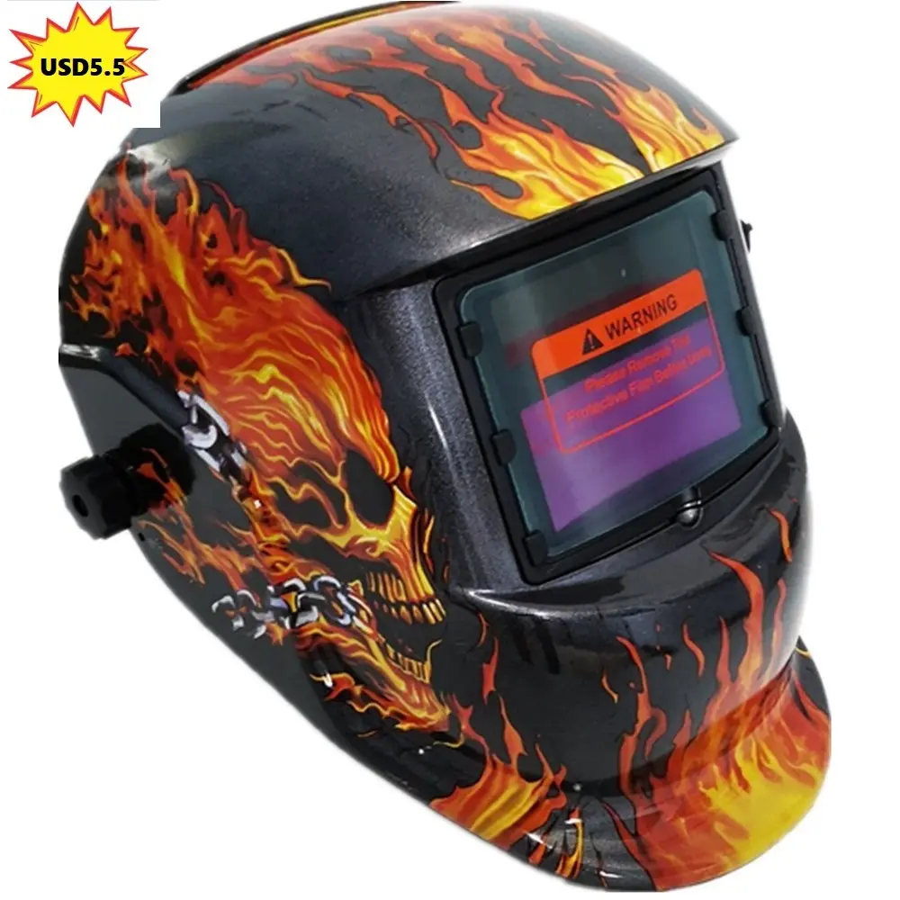 Fotos de precio barato Filtro de soldadura de oscurecimiento automático casco de soldadura solar