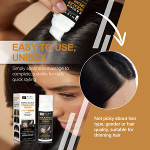 คอนซีลเลอร์กันน้ำกรีดร้องผมหนังศีรษะสีดำขนาด50มล. พร้อมสารสกัดสมุนไพรสำหรับผมผอมบางคลุมหนังศีรษะ - Product Image 4