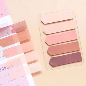 100 Hojas de Notas Adhesivas PET de 5 Colores, Etiquetas de Índice Coloridas Autoadhesivas con Indicador de Flecha para Estudiantes - Product Image 1