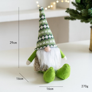 Nouveauté : Ornements de Noël en forme de vieil homme sans visage, lutins de Noël nordiques, décorations de Noël et accessoires pour la photographie - Product Image 4