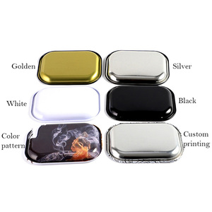 Wholesale Metal <strong>Tobacco</strong> Smoking <strong>Tin</strong> Roll Tray Customizable Cigarette Tray <strong>Tin</strong> - Product Image 3