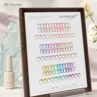 Suuseegel – Lot de 36 vernis gel effet œil de chat 15 ml avec effet étoilé coloré pour salon de manucure – Vente en gros