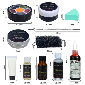 Kit de Pintura Facial y Corporal de Silicona No Tóxica y Amigable con la Piel GP Professional para <span class=keywords><strong>Halloween</strong></span>, Efectos Especiales y Cera para Cicatrices - Product Image 4