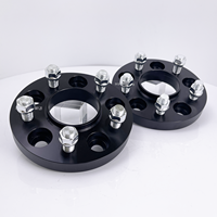 Nouvel espaceur de roue ET+ en alliage d'aluminium forgé 6061 T6 5x120.65 25MM CB72.56, adaptateur noir anodisé dur, centrage de moyeu, grade 10.9/12.9