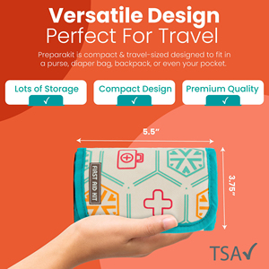 أفضل حقيبة للطوارئ 75 قطعة من أفضل حقائب السفر من علامة تجارية مخصصة لأغراض الإسعافات الأولية للأمهات والأطفال تشمل جميع اللوازم الطبية الأساسية - Product Image 3