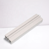 Perfil de UPVC, Riel Deslizante de Extrusión de Plástico con Bisel de PVC, Ecológico, Duradero y de Funcionamiento Suave