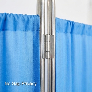 Biombo Plegable con Marco de Acero Inoxidable para Hospitales y Salas Médicas, Fabricado por Keling Medical - Product Image 2