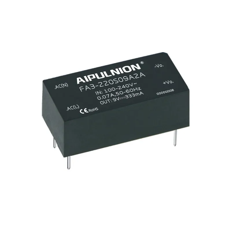 Aipulnion AC-DC преобразователь 220V до 3,3 V Переключая Электропитание FA3-220S3V3A2N3