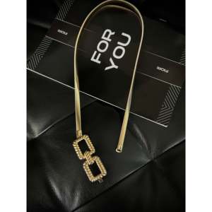 Cinturón Fiori con Hebilla Cuadrada Trenzada, Chapado en Aleación, Accesorio de Moda Casual para Mujer - Product Image 1