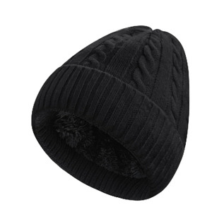 Prix d'usine – Ensemble bonnet et écharpe tricotés en laine épaisse et douce pour homme – Chauds et confortables pour l'hiver - Product Image 1