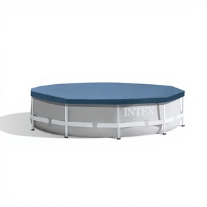 Couverture de <span class=keywords><strong>piscine</strong></span> ronde <span class=keywords><strong>Intex</strong></span> 28030/28031 10 pieds/12 pieds Easy Set - <span class=keywords><strong>Bâche</strong></span> en polypropylène 305/366 cm pliable et résistante aux perforations - Product Image 1