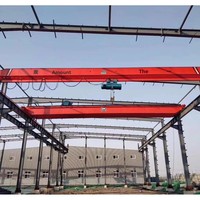 Pont roulant électrique monopoutre LD personnalisé, monté sur rail, avec télécommande sans fil, pour levage en intérieur, hauteur de levage 6-20m