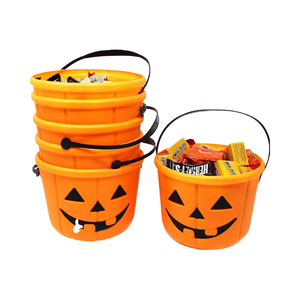 Paquete de 12 Cestas de Dulces para Fiesta de Halloween con Diseño de Calabaza y Linterna, Cestas para Dulces con Asas - Product Image 4