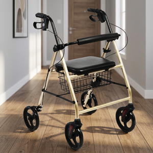 Andador Plegable con Asiento y Cesta, Ligero, Ayuda para la Movilidad de Personas Mayores, Soporte para Caminar - Product Image 3