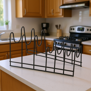 Metaltex Pot Lid Holder Lido Lava Metal Wire <b>Kitchen</b> <b>Storage</b> <b>Rack</b> - Product Image 3