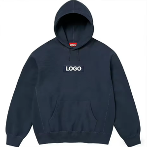 <span class=keywords><strong>Felpa</strong></span> con cappuccio da uomo in puro cotone, pesante, ad alto grammatura, per sport e corsa, modello casual di tendenza, con scritta SUP RE - Product Image 4