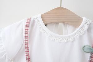 ชุดวันเกิดเด็กน่ารัก ชุดเดรสลายสก็อตสำหรับเด็กผู้หญิงจากจีน - Product Image 4