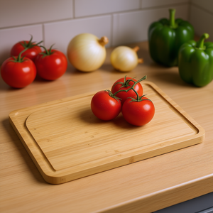 เขียงไม้ไผ่ทรงสี่เหลี่ยมขนาดใหญ่ KESPER สำหรับหั่นอาหารในครัว - Product Image 3