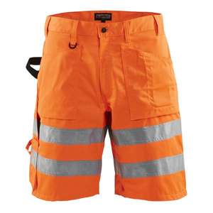 BLAKLADER - 153718045300C44 <b>Hi</b> <b>Vis</b> <b>Shorts</b> without nail pockets Orange - EAN 7330509214138 <b>HI</b>-<b>VIS</b> WORKWEAR - Product Image 1
