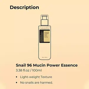 100% Original Skin care Advanced Snail 96 Mucin Power Hydrating Essence 100ml