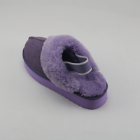 Chaussons en fourrure véritable de mouton, chauds et confortables, de marque célèbre, pour femmes, avec tige mi-haute, pour l'hiver.