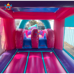 قلعة قفز كومبو تجارية من كلوريد البولي فينيل مع زحليقة قابلة للنفخ للفتيات الساحرة قابلة للنفخ مع زحليقة للإيجار - Product Image 3