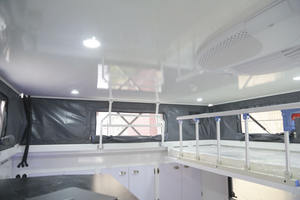 Caravane compacte tout-terrain <span class=keywords><strong>avec</strong></span> douche, cuisine et panneau solaire, remorque de camping légère remorquable par SUV pour le camping - Product Image 6