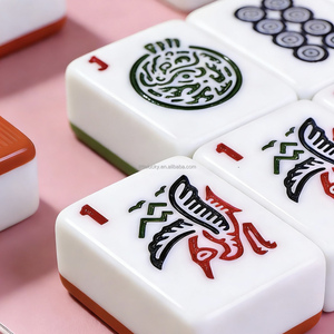 Tuiles de Mahjong américaines personnalisées, de haute qualité et bon marché, 30 mm, 166 pièces, ensemble de Mahjong pour le divertissement - Product Image 6