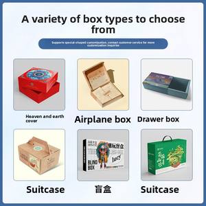 Caja de embalaje, caja de regalo, caja de color personalizada, caja de avión, caja corrugada, caja con forma de cajón, embalaje personalizado para cosméticos, medicamentos y alimentos - Product Image 3