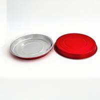 Barquette à pizza jetable en aluminium, résistante au four, avec couvercle en plastique, qualité alimentaire, utilisable au micro-ondes, 9 pouces