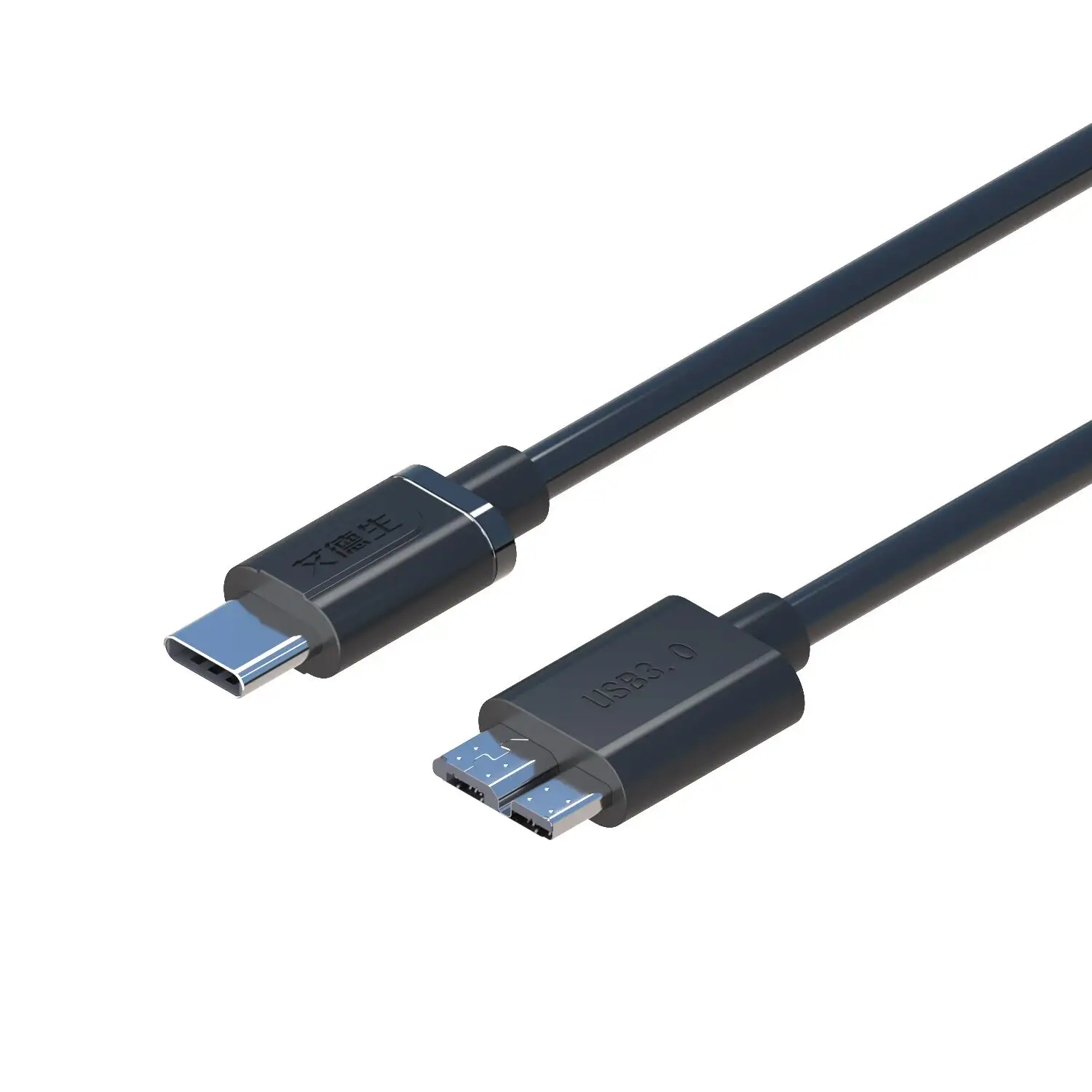 1.5mType-C to MicroB hard disk cable 2T easy to read USB 3,0 5G high-speed transmission mobile hard disk cable