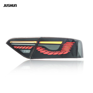 Feux arrière LED Jushun Audi A5, clignotants séquentiels à effet écailles de dragon, 12V, version rouge et noire - Product Image 1