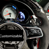 Ajuste para Porsche GT2,GT2RS,GT3,GT3RS, GT4,Cayenne,Macan,Panamera 991/997, actualización de volante de carbono forjado con pantalla LED