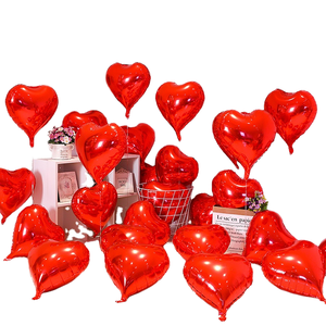 TONIFUL 30Pcs 18 Inch Red Heart Balloons Valentine's Day Heart Shape Foil Mylar Balloons Decoration For Romantic Valentine's Day Wedding Bridal Shower Anniversary Engagement Party Supplies 9 thumbnail image