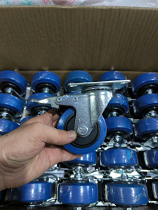 ล้อ TPR สีน้ำเงินคุณภาพสูง ทนทานต่อการสึกหรอ เคลื่อนที่ได้อย่างราบรื่น เหมาะสำหรับเก้าอี้และรถเข็น - Product Image 2