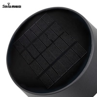 Lampe à poteau solaire Savia à détecteur de mouvement pour extérieur, jardin, paysage, pelouse, 1,5 W, IP54, sans câblage