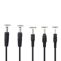 USB macho a 5.5MMX2.5MM 4.0MMX1.7MM Cable de alimentación de CC