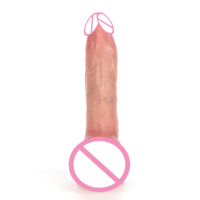 12 Zoll realistischer großer Dildo vibrator für Frauen Mindest bestellmenge Schub flüssiges Silikon-Heiz kondom