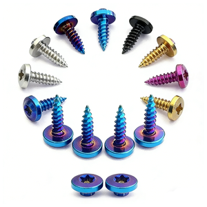 Tornillos Autorroscantes de Titanio M5 GR5 con Recubrimiento de Zinc, Rosca Fina, Cabeza Hexagonal Métrica, para Equipos de Motocicleta - Product Image 2
