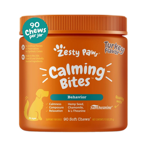 Zesty Paws 120 Capsule Calmanti Softgel con Semi di Canapa per Cani, Trattamento per Ansia da Separazione - Biologico ad Alto Contenuto Proteico - Product Image 2