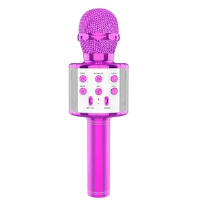 Microfone sem fio para karaokê, microfone portátil usb do inalambrico micro para crianças, presentes para festival