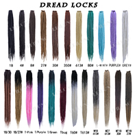 Extensions de cheveux au crochet pour dreadlocks faites à la main Hip-Hop Loc Style Soft Faux Locs Extensions pour femmes/hommes