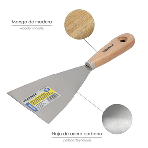 Spatola con Manico in Legno e Lama da 100mm. - Product Image 3