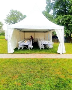 Tente Pagode en Aluminium Imperméable avec Toit Pyramidal pour Mariages, Fêtes, Expositions, Banquets, Festivals et Événements Commerciaux - Product Image 2