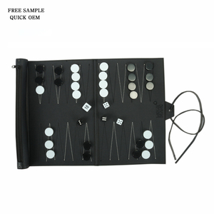 In magazzino portatile In pelle <span class=keywords><strong>Backgammon</strong></span> giochi da tavolo piccolo lotto di acquisto accettabile per i bambini - Product Image 2