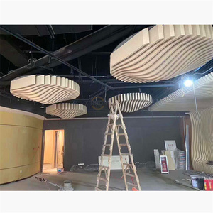 Chất Lượng Cao Hiện Đại Kim Loại Sóng Thiết Kế Trần Nhôm Trần Cho Nội Thất Bên Ngoài Bức Tường Ốp Trần - Product Image 6