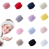 Gros maquillage noeud avec élastique doux torsion femmes bandeau cravate bain noué tressé bricolage bandeau faisant Kit avec nœud ruban