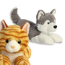 Jouet en coton à motif personnalisé de simulation de fourrure, modèle de chat Miaow Mew, faux chaton avec doublure en maille - Product Image 6